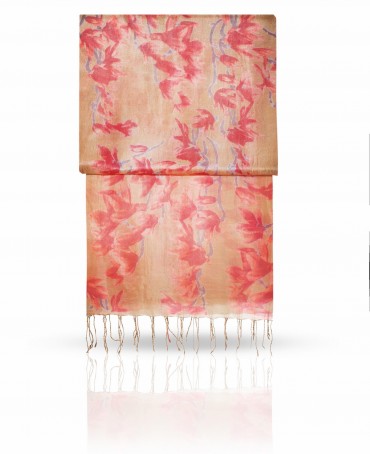 Палантин Женский S-ORCHID/BROWN